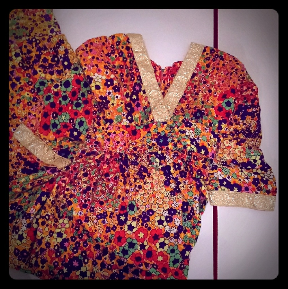 Vintage!! Hippie boho cover up /dress